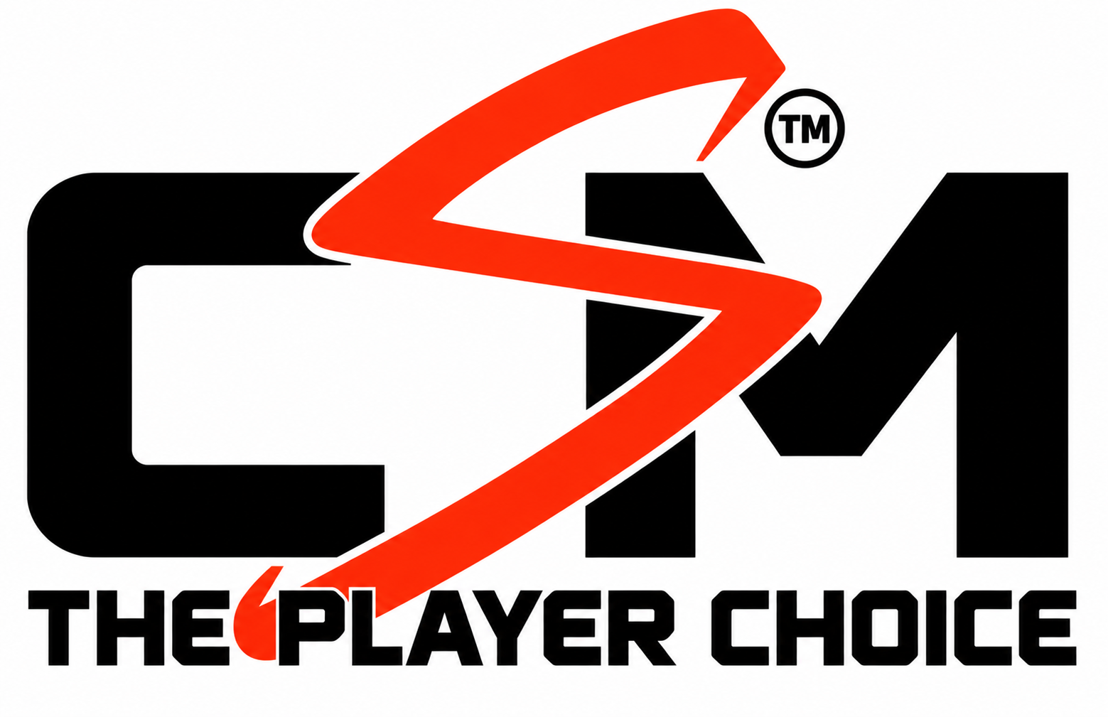 Generated image_ Bold CM Logo with Red Swoosh